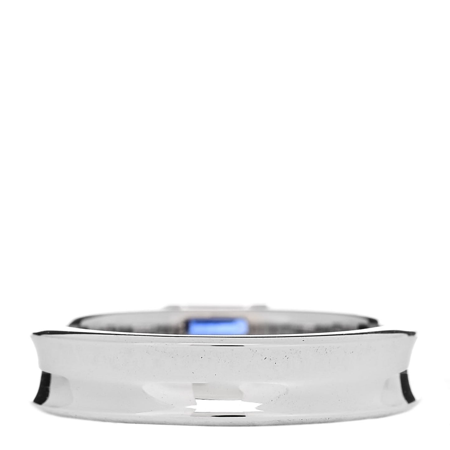 18K White Gold Blue Sapphire Stacking Ring 51 5.75