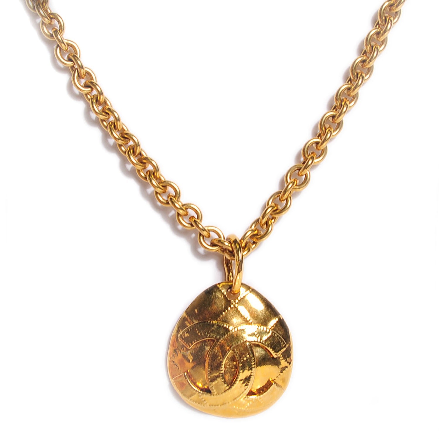 Chanel CC Necklace Gold 1 of 4