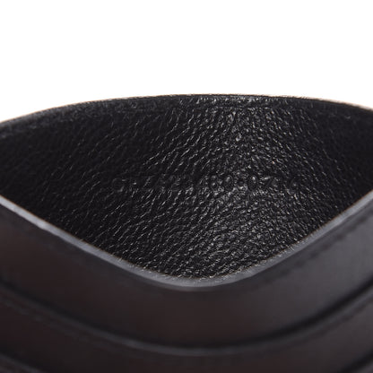 Saint Laurent Calfskin Monogram Credit Card Case Black 7 of 8