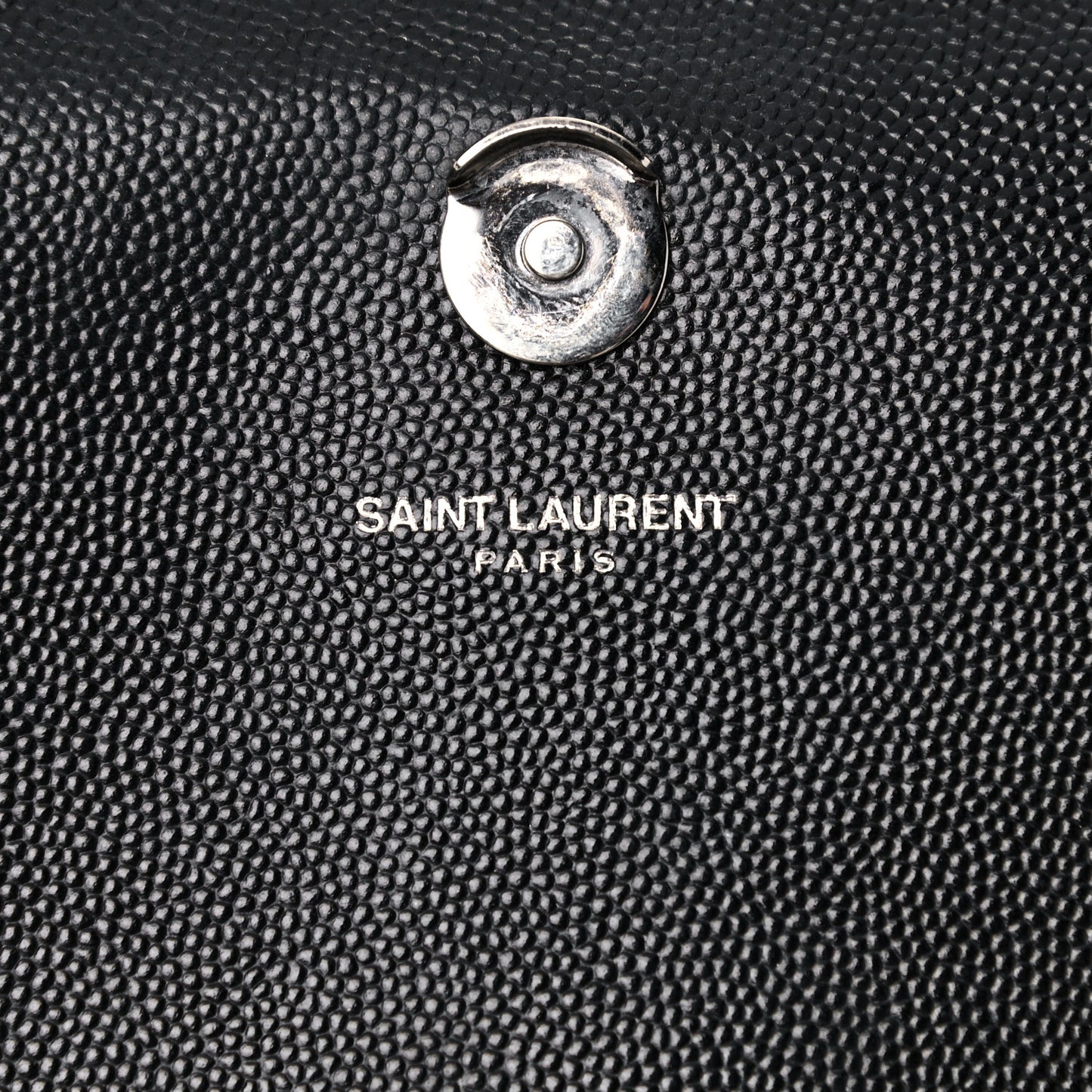 Grain De Poudre Medium Classic Monogram Kate Satchel Black