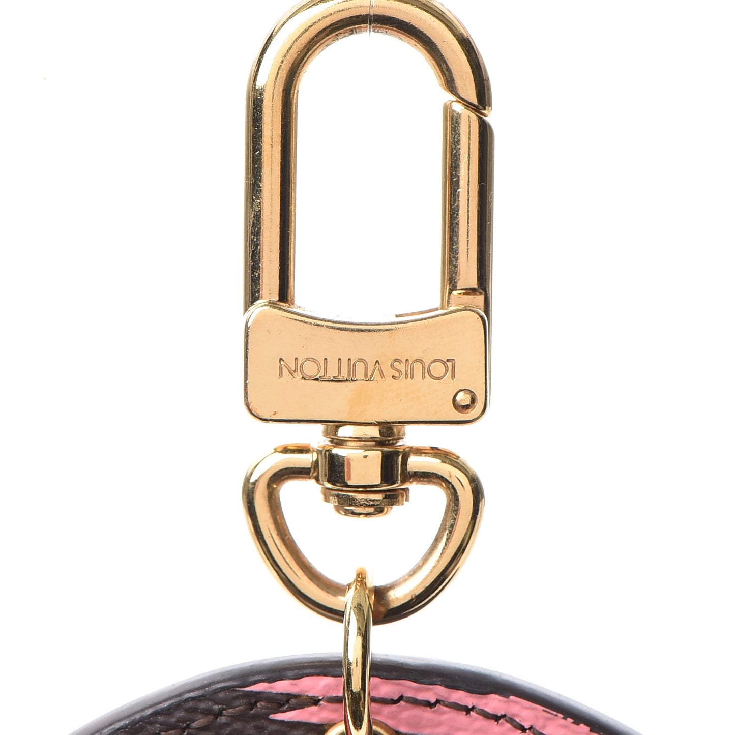 Monogram Jungle Dots Bag Charm Key Ring Sugar Pink Poppy