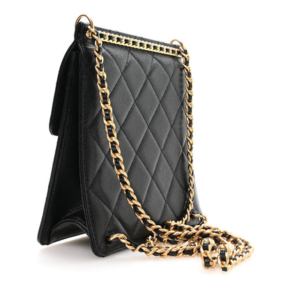 Chanel Caviar Quilted Chain Backpack Black 3 of 10