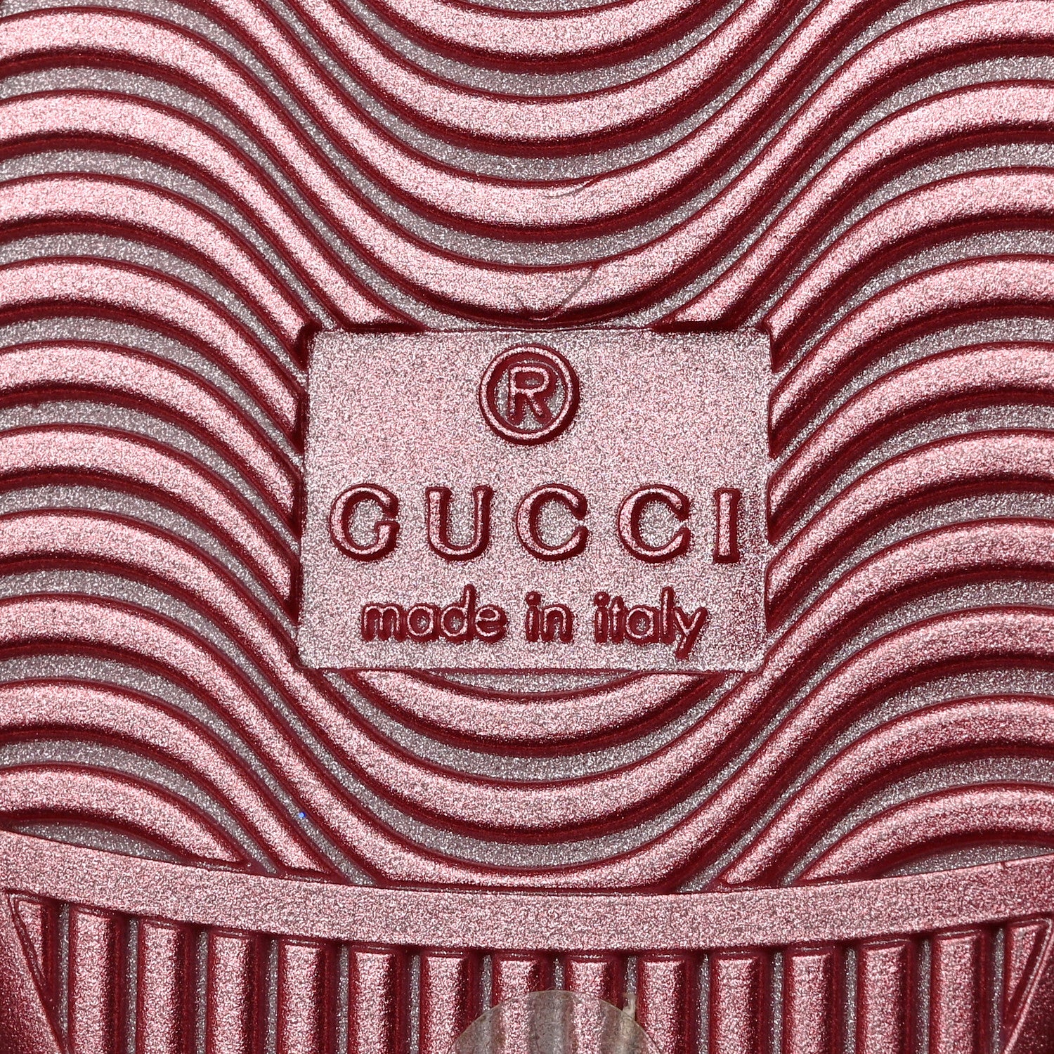Gucci Metallic Nappa Interlocking G Perforated Womens Ace Sneakers 39 Rosa 8 of 9