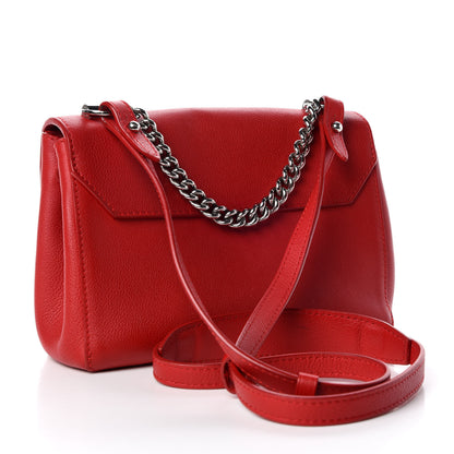 Louis Vuitton Calfskin Lockme II Chain Bag BB Rubis 3 of 13