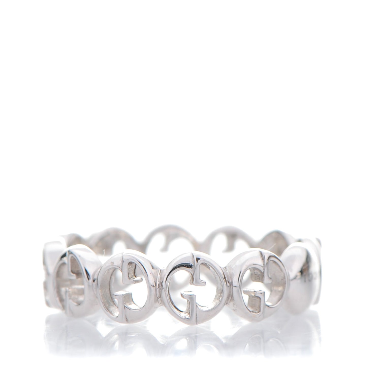 18K White Gold 5mm 1973 Band Ring 4.75