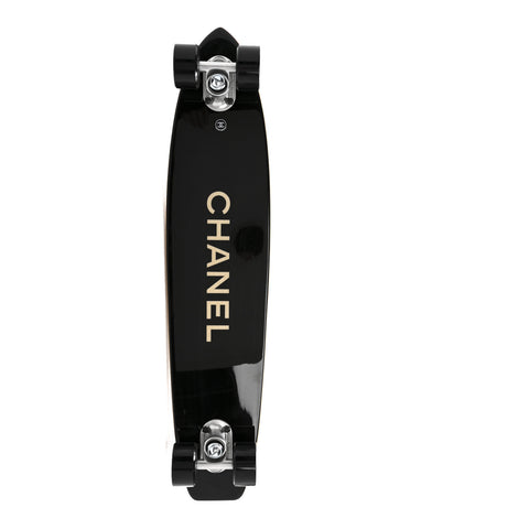 Lacquered Wood Logo Mini Cruiser Skateboard Black