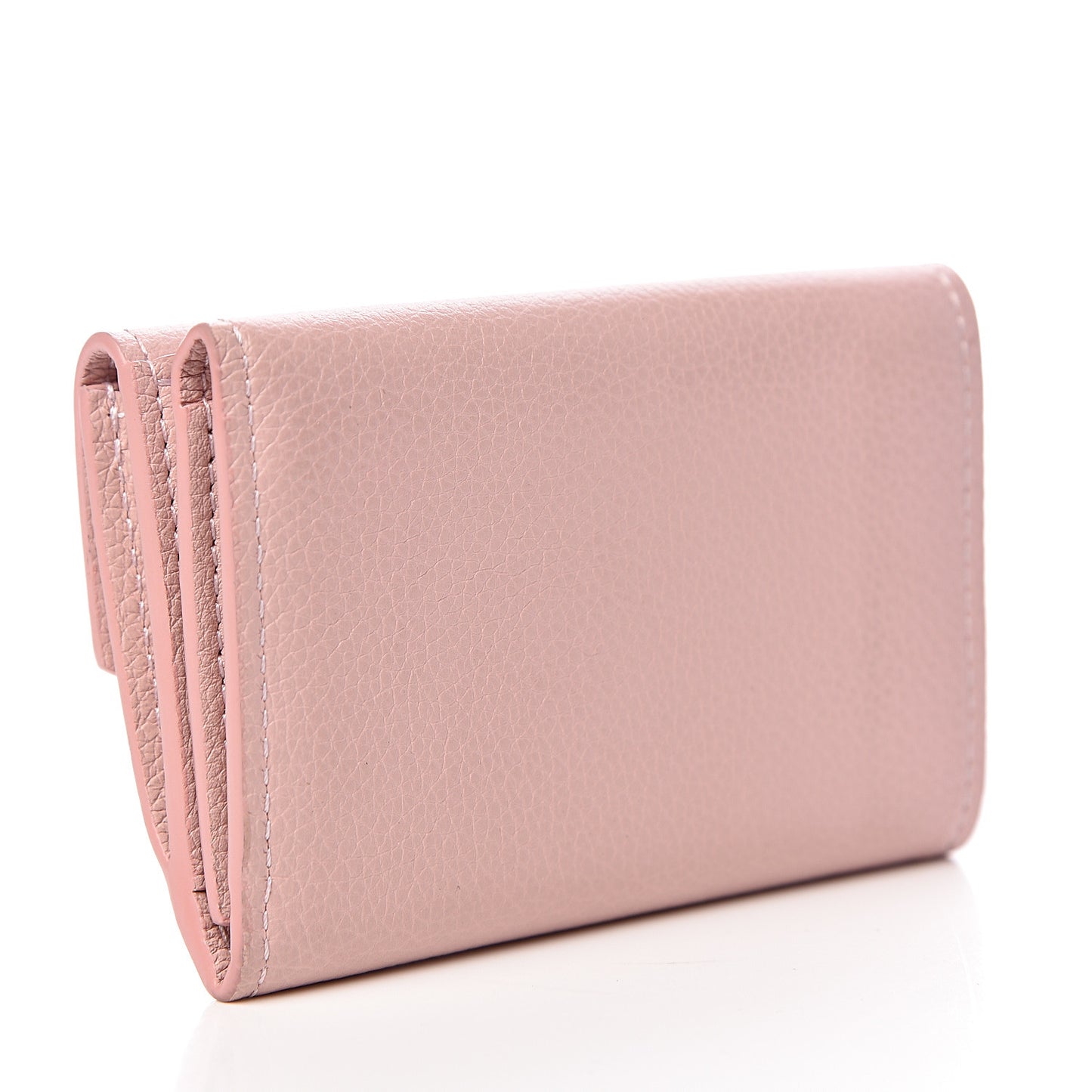Calfskin Lockmini Wallet Rose Ballerine
