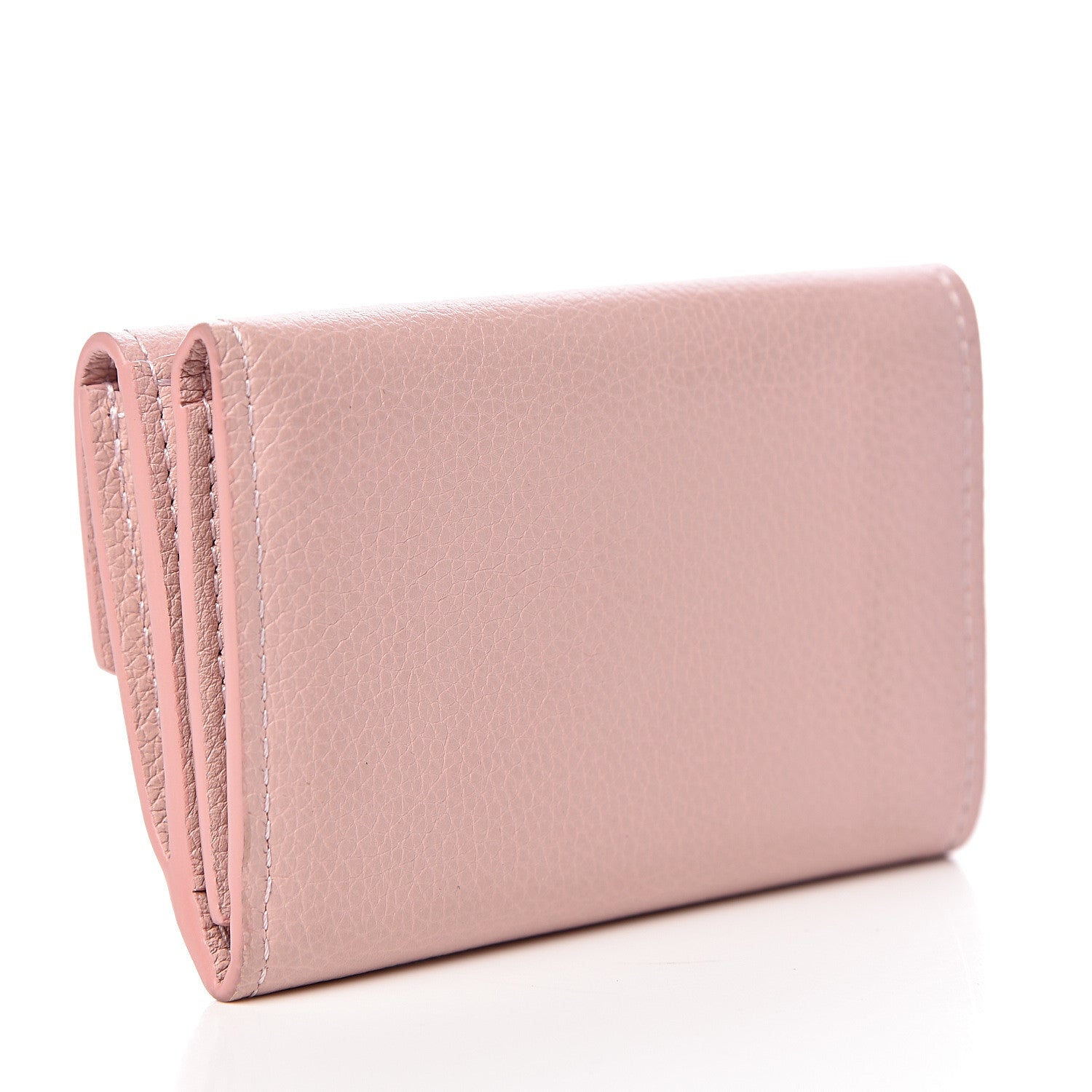Louis Vuitton Calfskin Lockmini Wallet Rose Ballerine 3 of 9