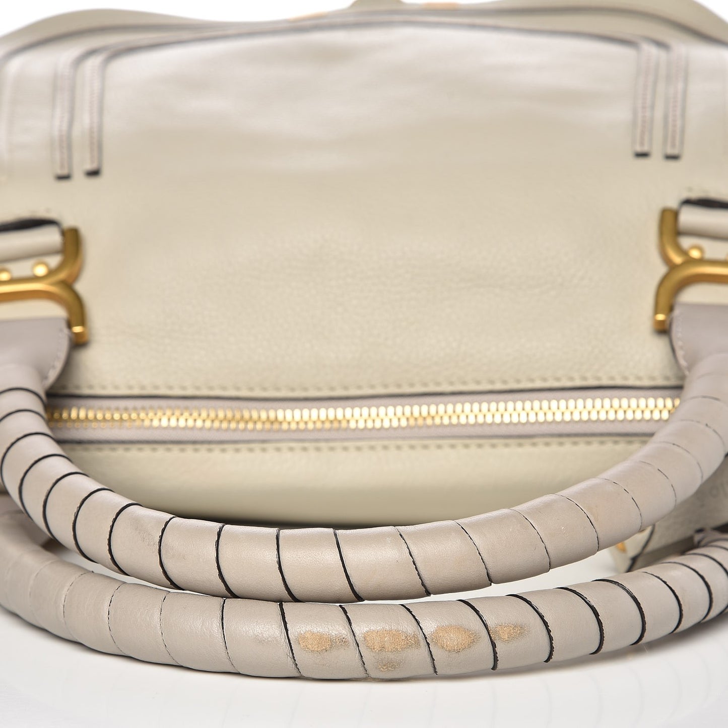 Calfskin Large Marcie Satchel Dove