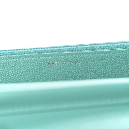 Chanel Caviar Quilted Wallet On Chain WOC Turquoise 7 of 12