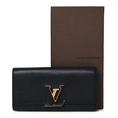 Louis Vuitton Taurillon Capucines Wallet Black 8 of 8