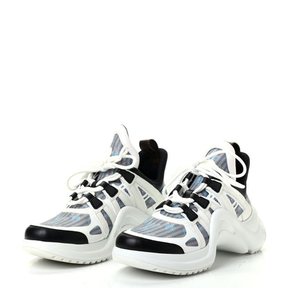 Louis Vuitton Calfskin Pop LV Archlight Sneakers 41 Blue 3 of 9