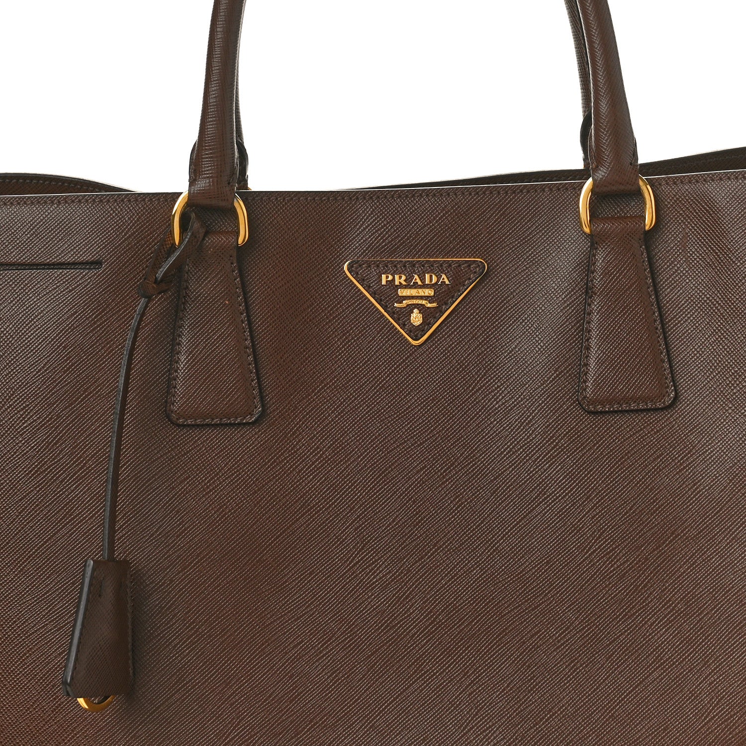 Prada Saffiano Lux Large Tote Cacao 7 of 9