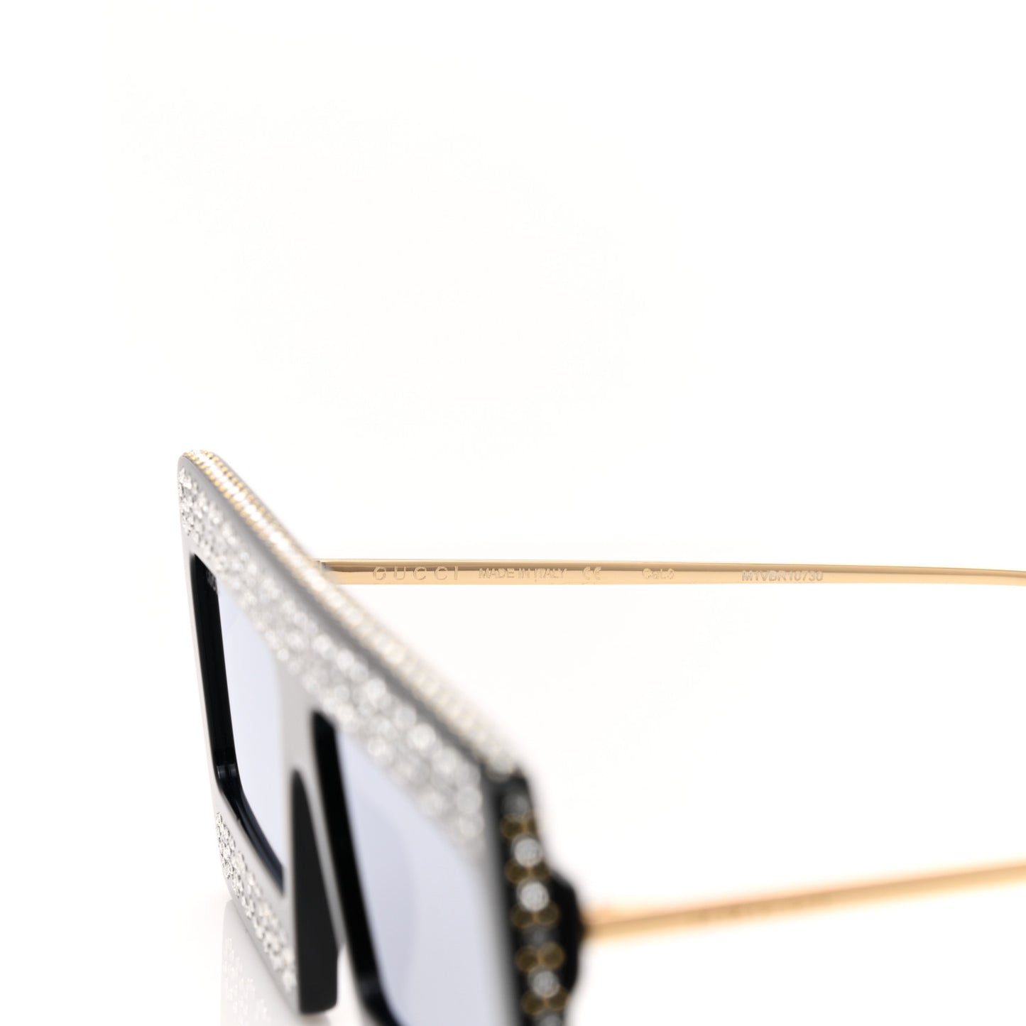 Acetate Crystal Mask-Frame Sunglasses GG0431S Black