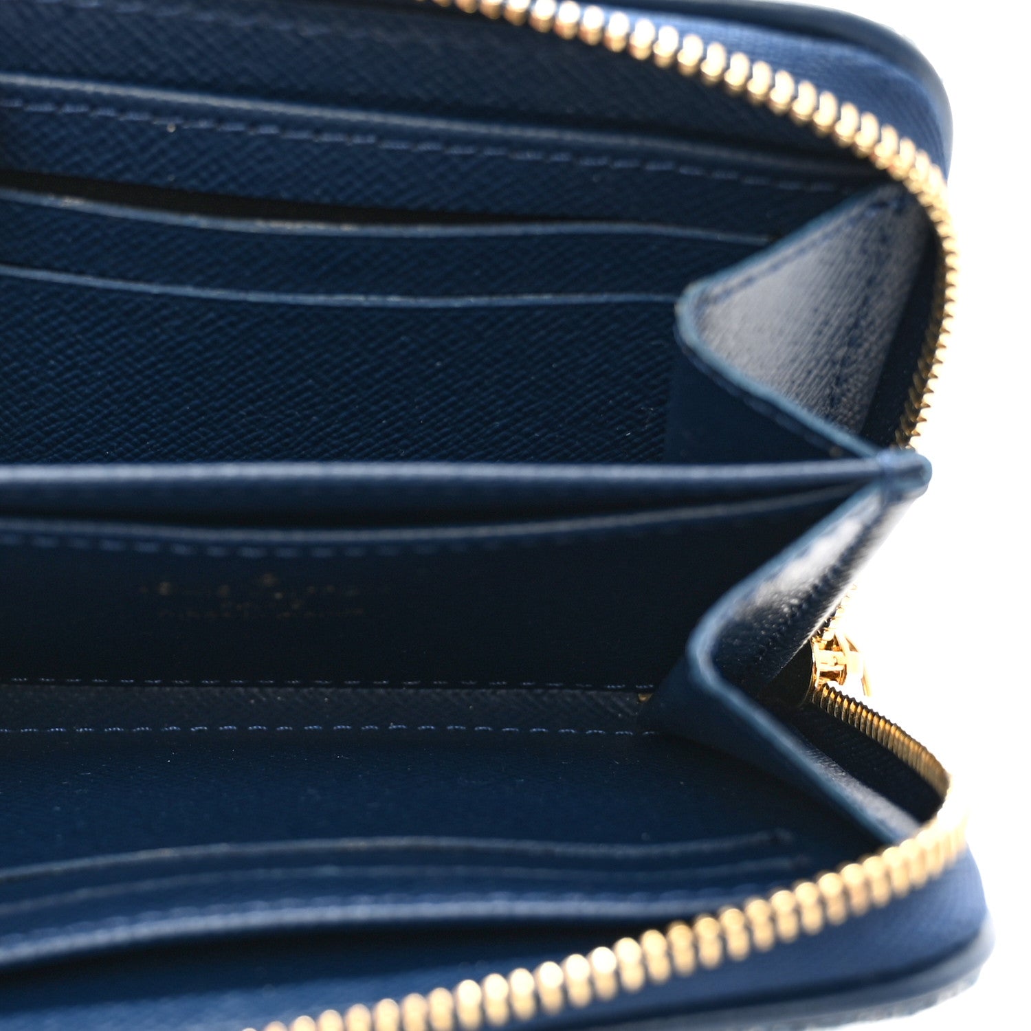 Louis Vuitton Denim Monogram Jacquard Zippy Coin Purse Bleu 5 of 8