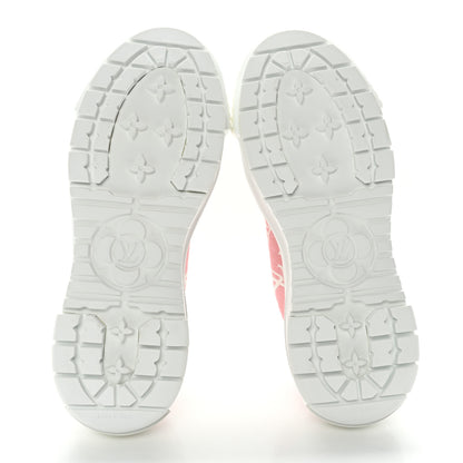 Louis Vuitton Denim Monogram Squad Sneakers 38 Pink 5 of 8