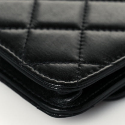 Chanel Calfskin Quilted Maxi Pearls Clutch With Chain Black 13 of 14