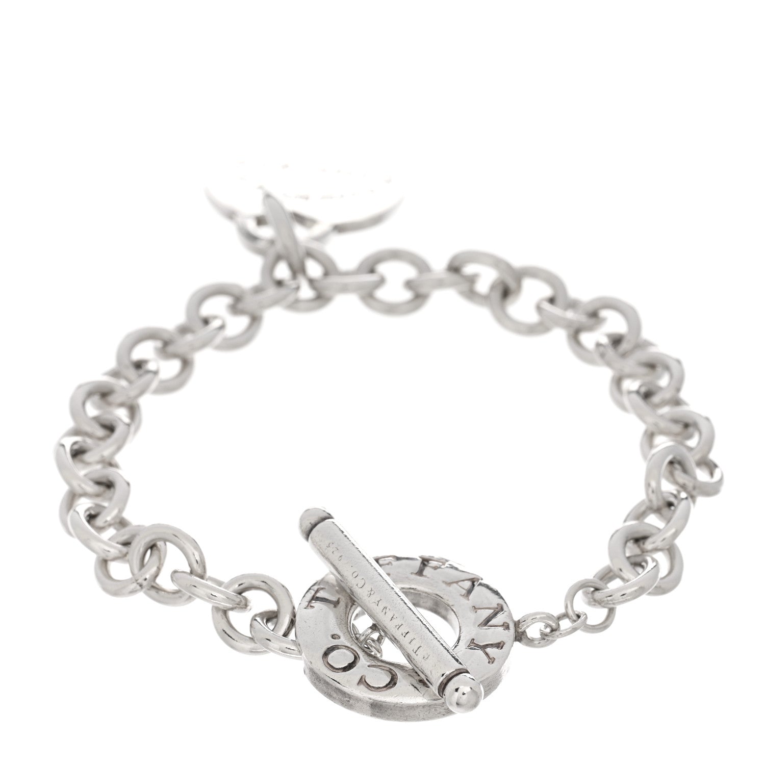 Tiffany Sterling Silver Return To Tiffany Heart Tag Toggle Bracelet 2 of 3