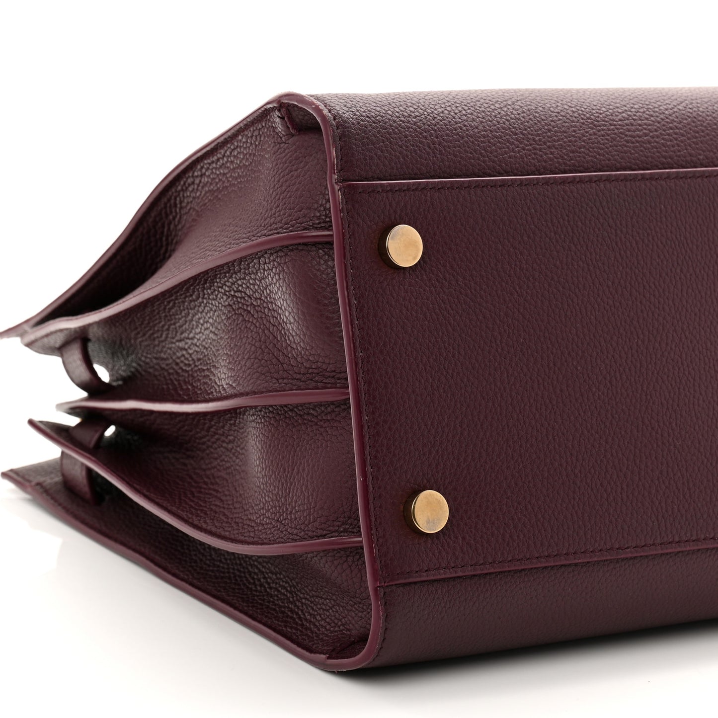 Grained Calfskin Small Supple Sac De Jour Rouge Cabernet