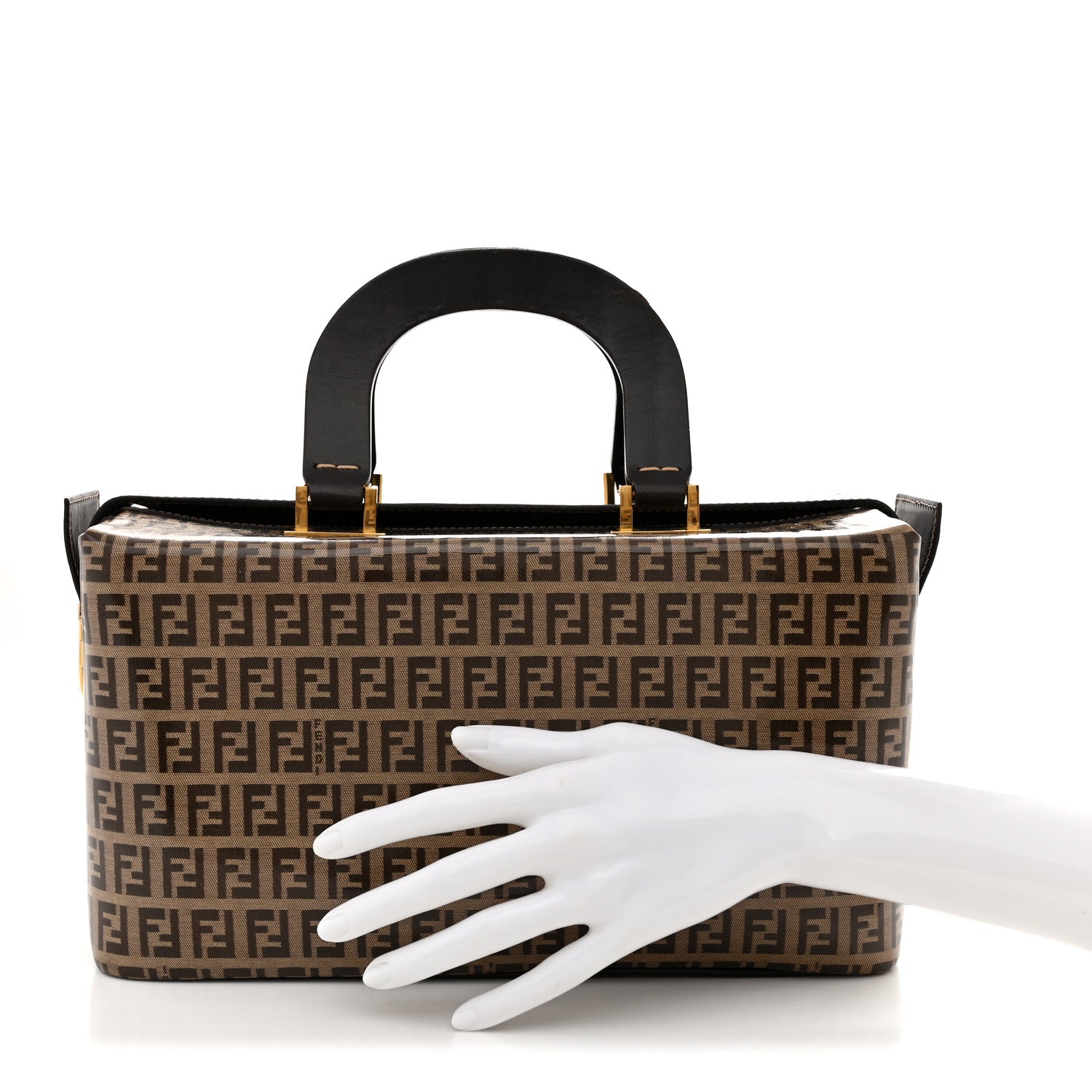 Fendi Vinyl Zucchino Travel Tote Moro 2 of 9