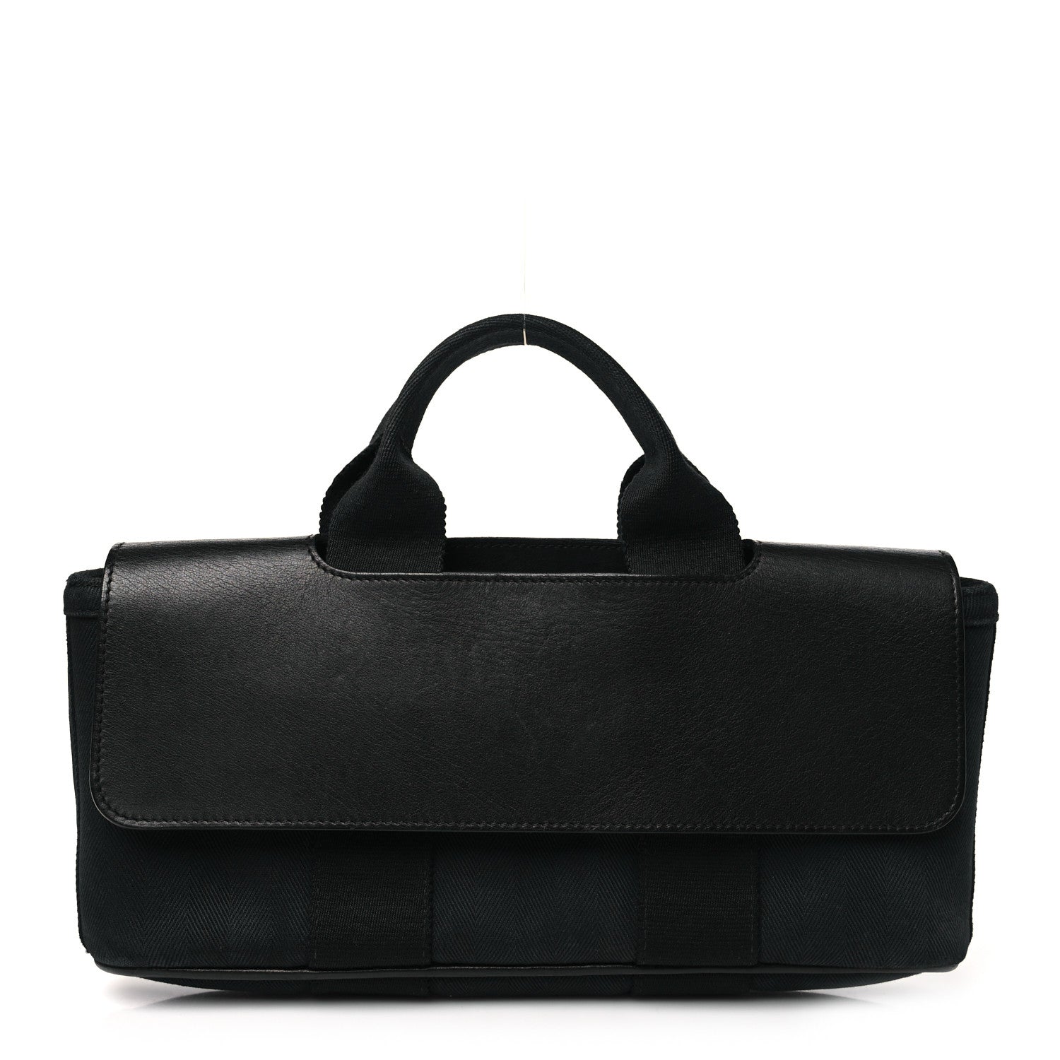 Hermes Chevron Herringbone Swift Long Valparaiso PM Black 1 of 10