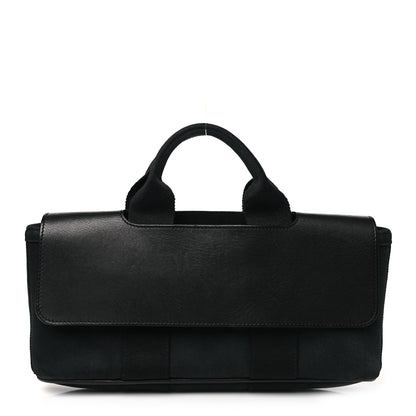 Hermes Chevron Herringbone Swift Long Valparaiso PM Black 1 of 10