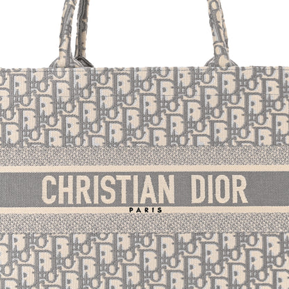 Christian Dior Oblique Medium Book Tote Grey 8 of 14
