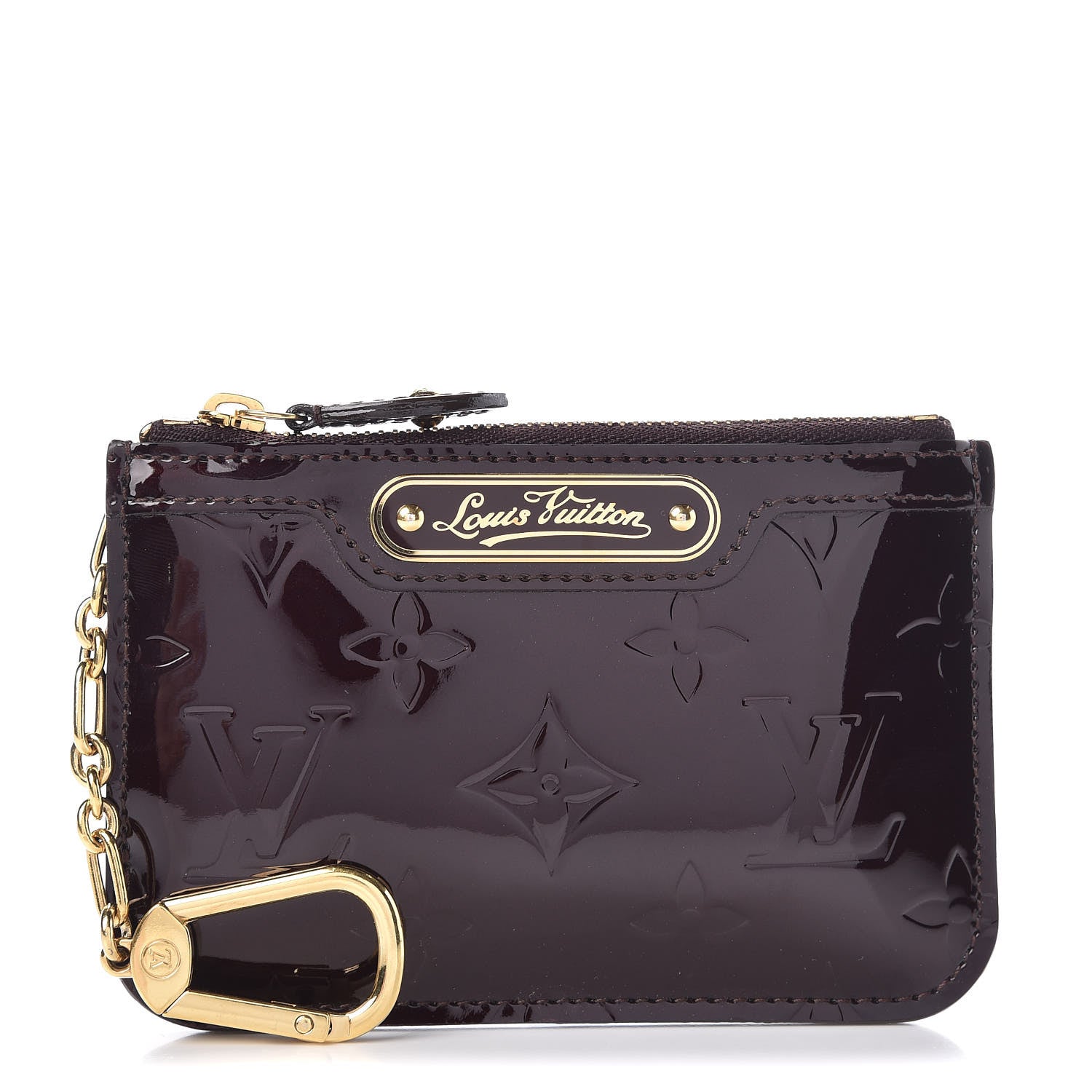 Louis Vuitton Vernis Key Pouch Amarante 1 of 8