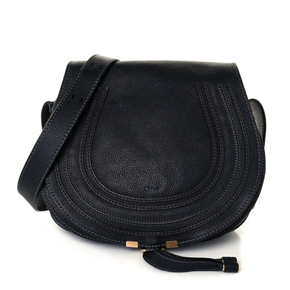 Chloe Calfskin Medium Marcie Round Crossbody Bag Black 1 of 12