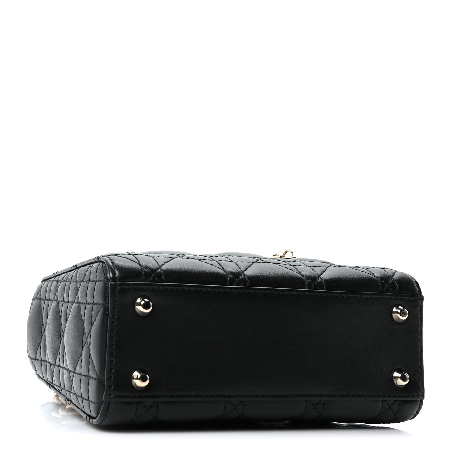 Lambskin Cannage Mini Lady Dior Black