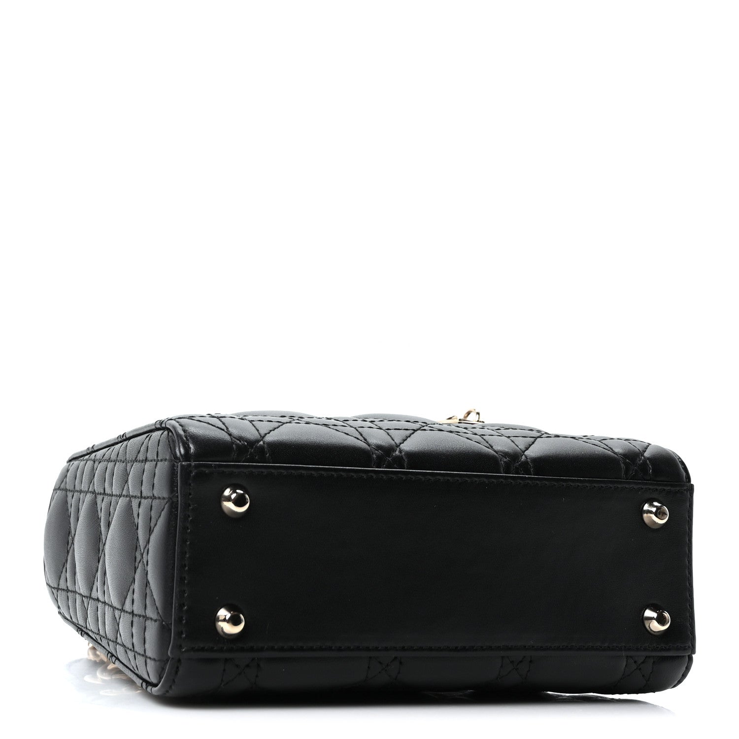 Christian Dior Lambskin Cannage Mini Lady Dior Black 4 of 11