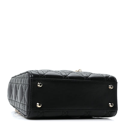 Christian Dior Lambskin Cannage Mini Lady Dior Black 4 of 11