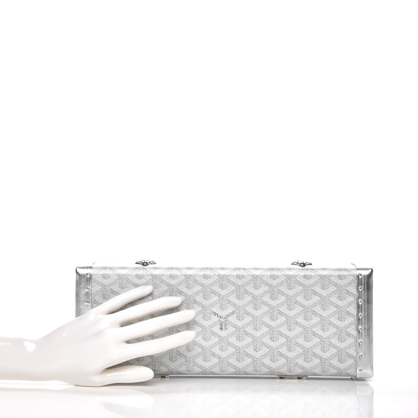 Goyardine Saint Honore Clutch Silver