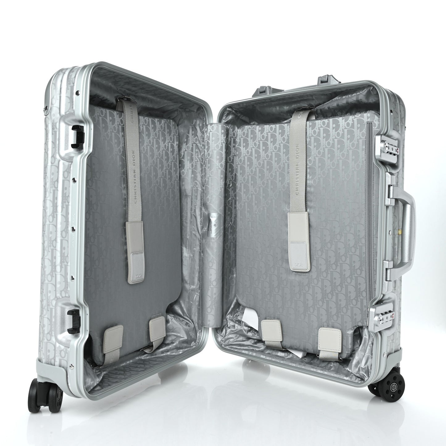 X RIMOWA Aluminum Gradient Cabin Luggage Silver