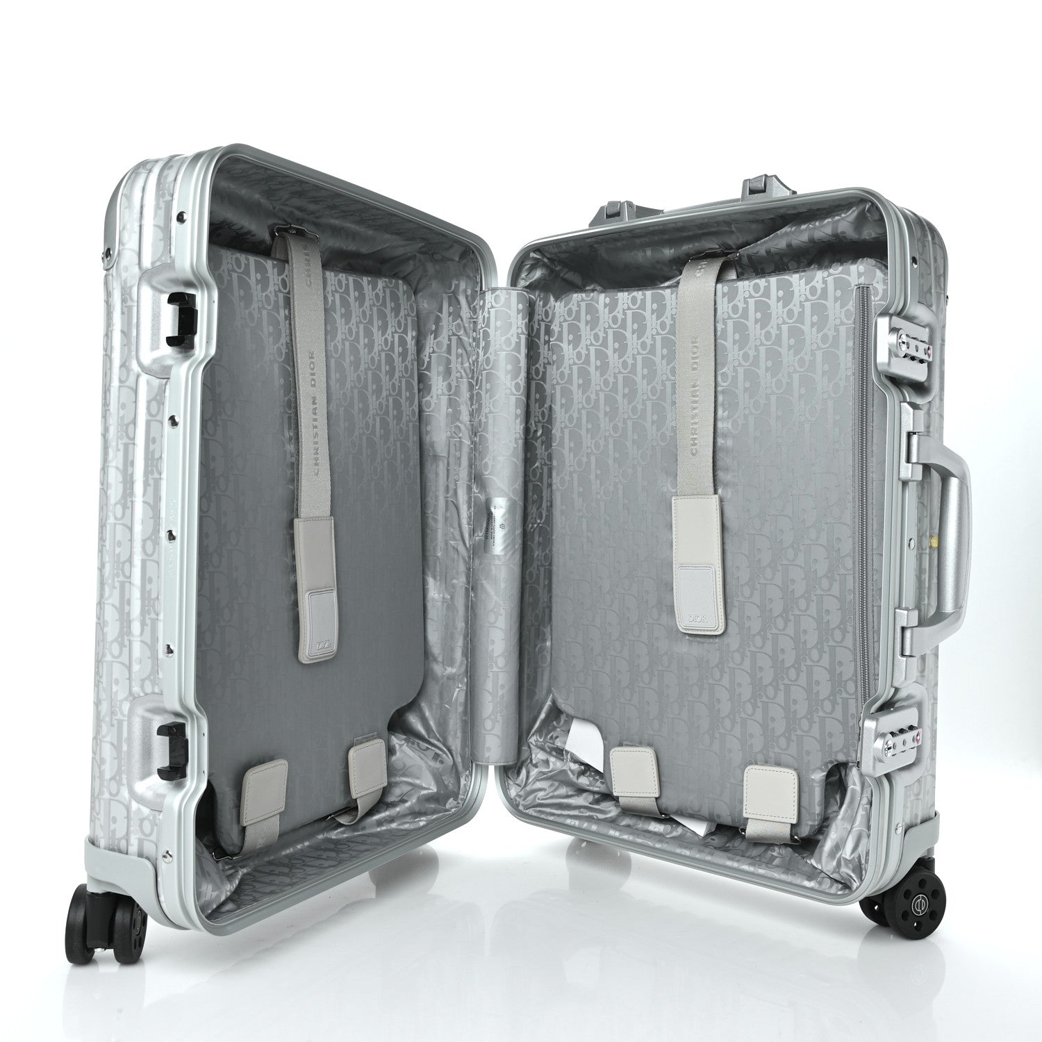 Christian Dior X RIMOWA Aluminum Gradient Cabin Luggage Silver 4 of 8