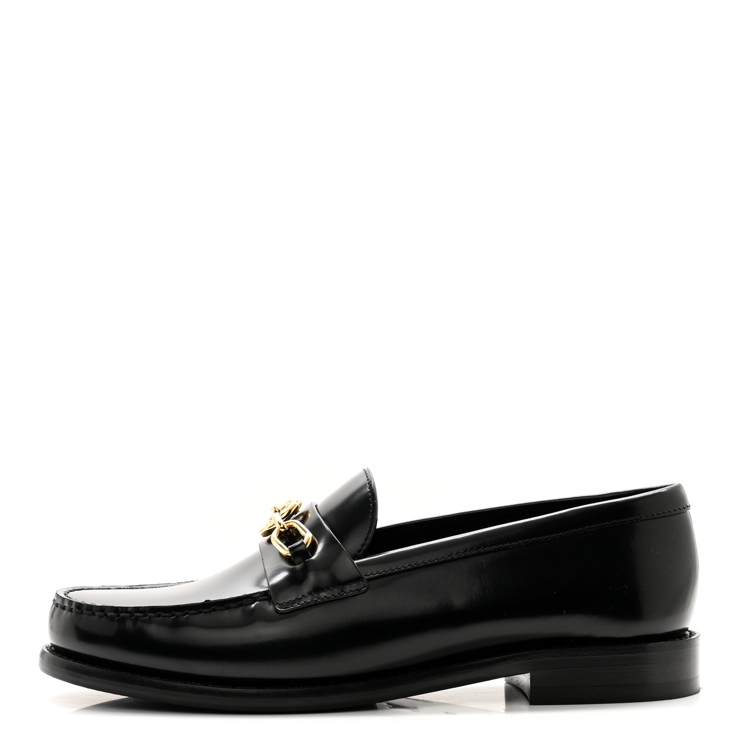 Louis Vuitton Glazed Calfskin Chess Flat Loafer 38 1 of 11