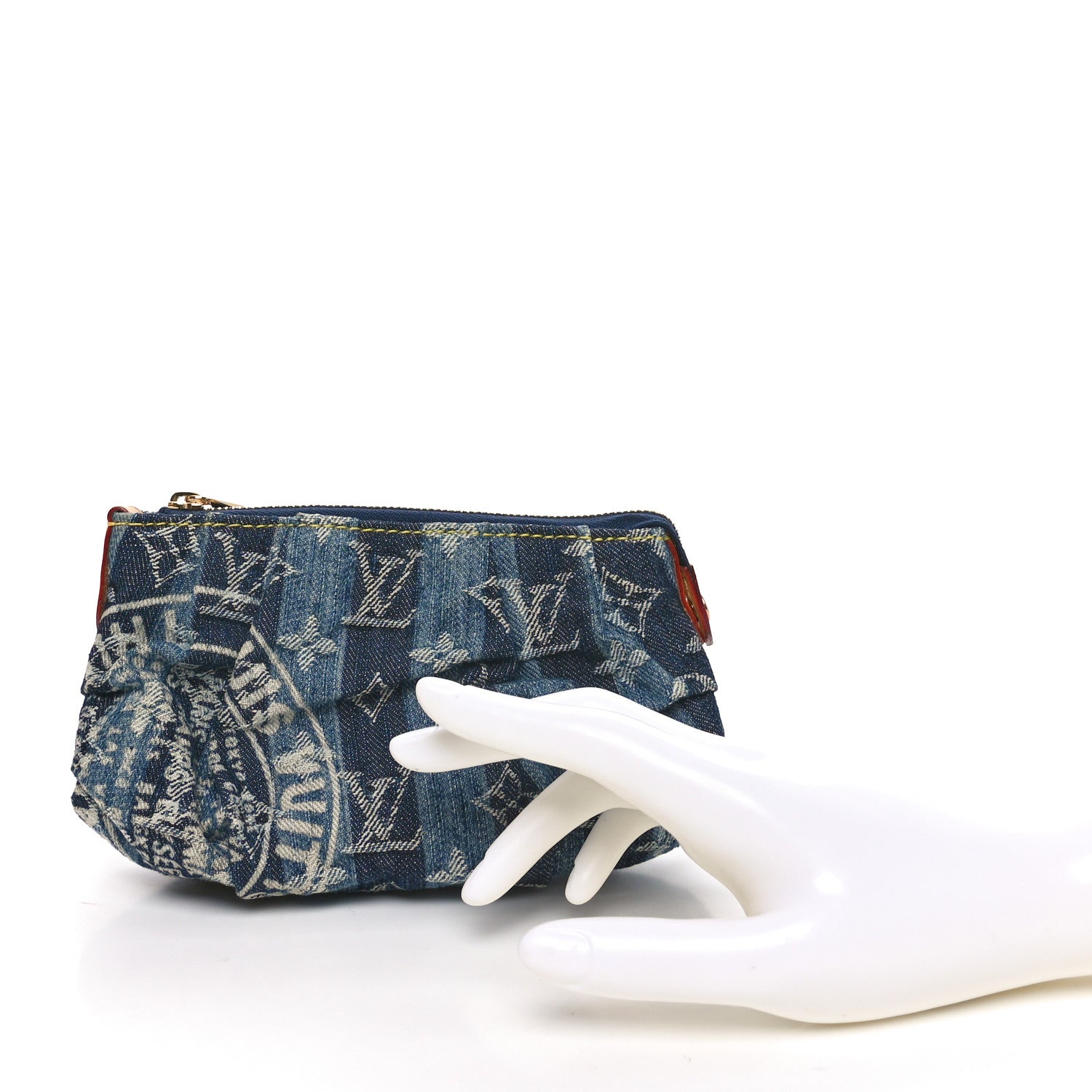 Louis Vuitton Denim Raye Trousse Cosmetic Pouch 2 of 9