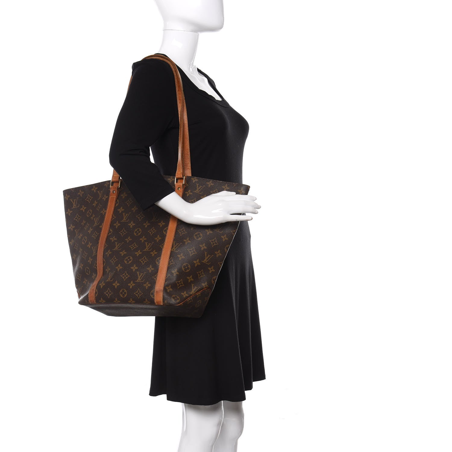 Louis Vuitton Monogram Sac Shopping Tote 2 of 12