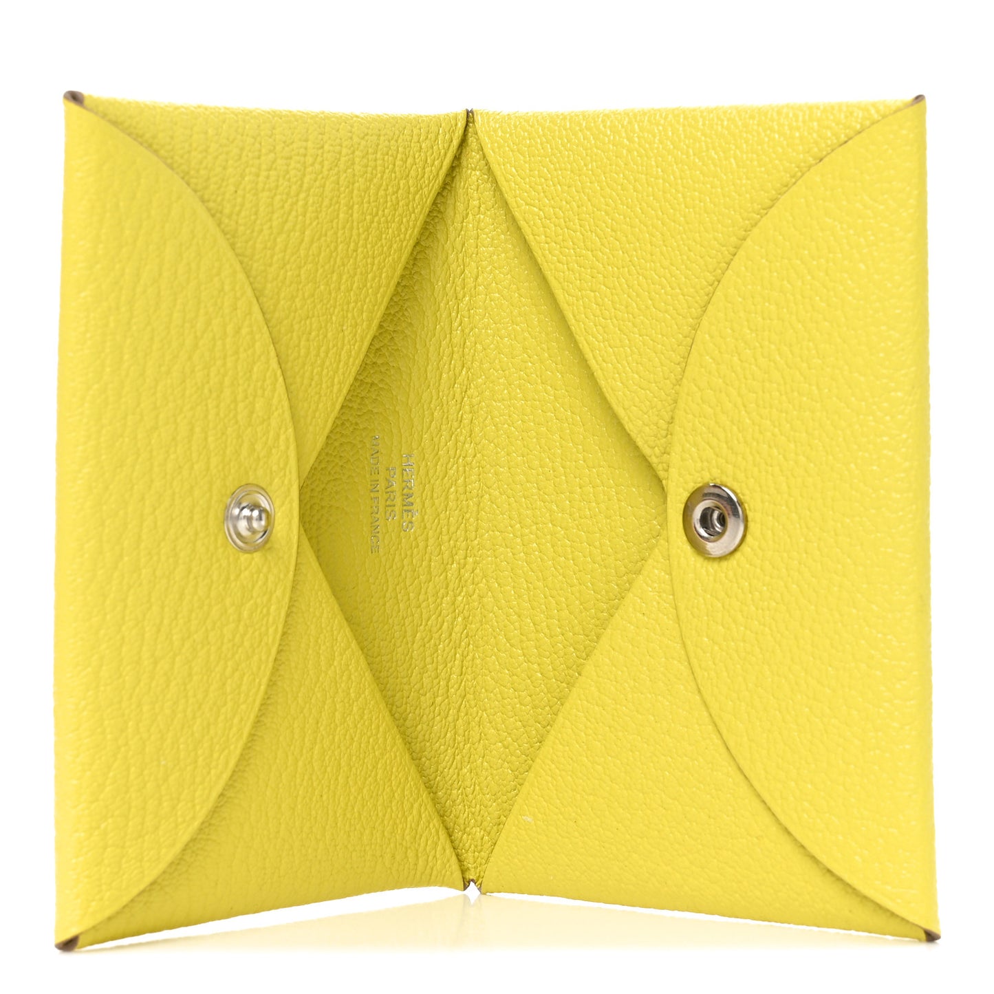 Chevre Mysore Calvi Card Case Lime
