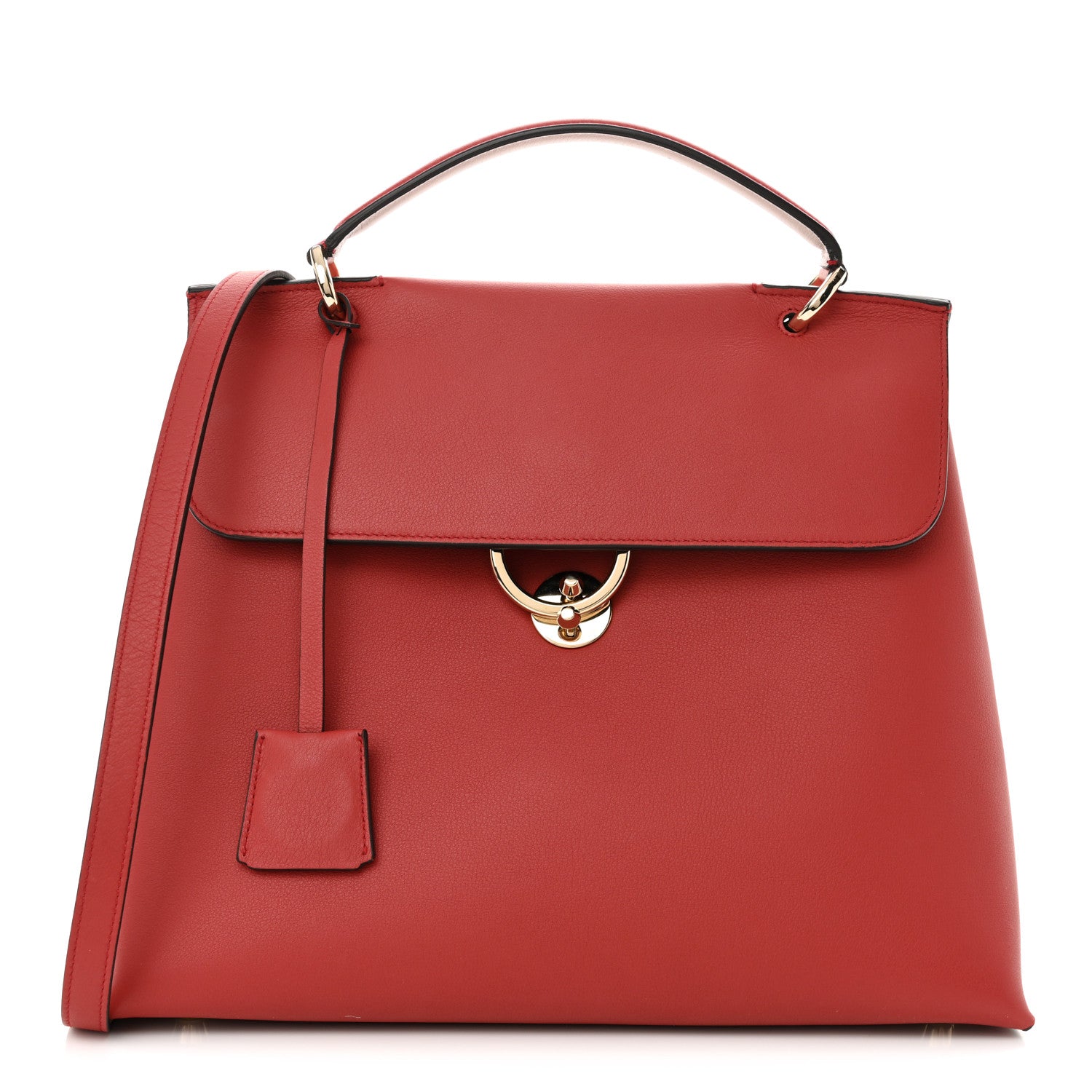 Salvatore Ferragamo Calfskin Jet Set Top Handle Bag Brick 1 of 10