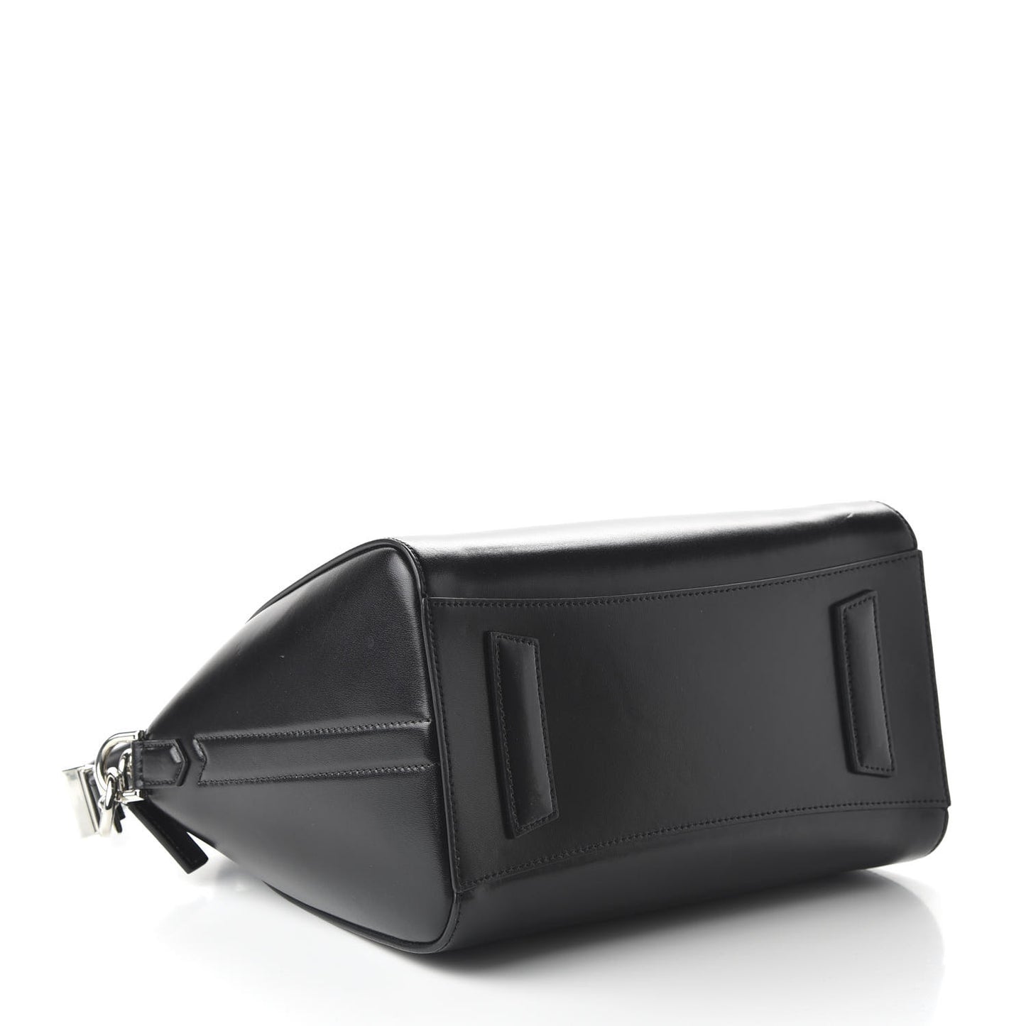 Shiny Lord Calfskin Small Antigona Black