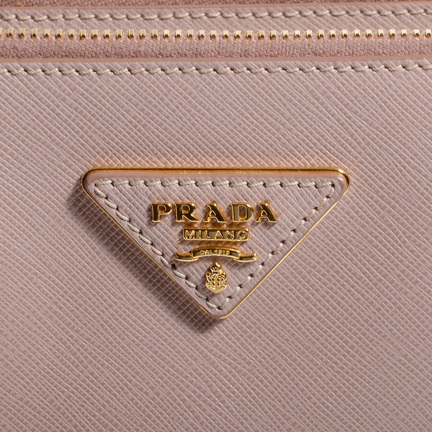 Prada Saffiano Lux Medium Double Zip Tote Cammeo 8 of 9