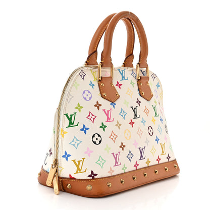 Louis Vuitton Monogram Multicolor Alma White 3 of 12