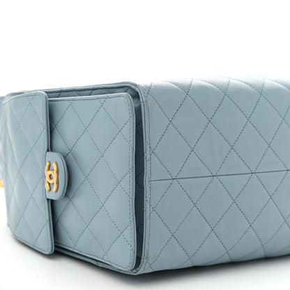 Chanel Caviar Quilted Medium Chanel 25 Handbag Blue 10 of 12
