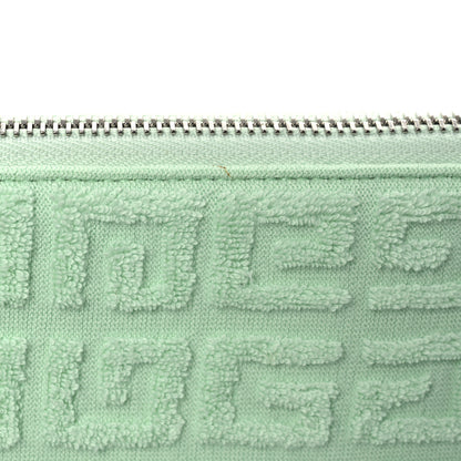 Givenchy Terry Cloth Logo Zipped Pouch Aqua Green 13 of 13