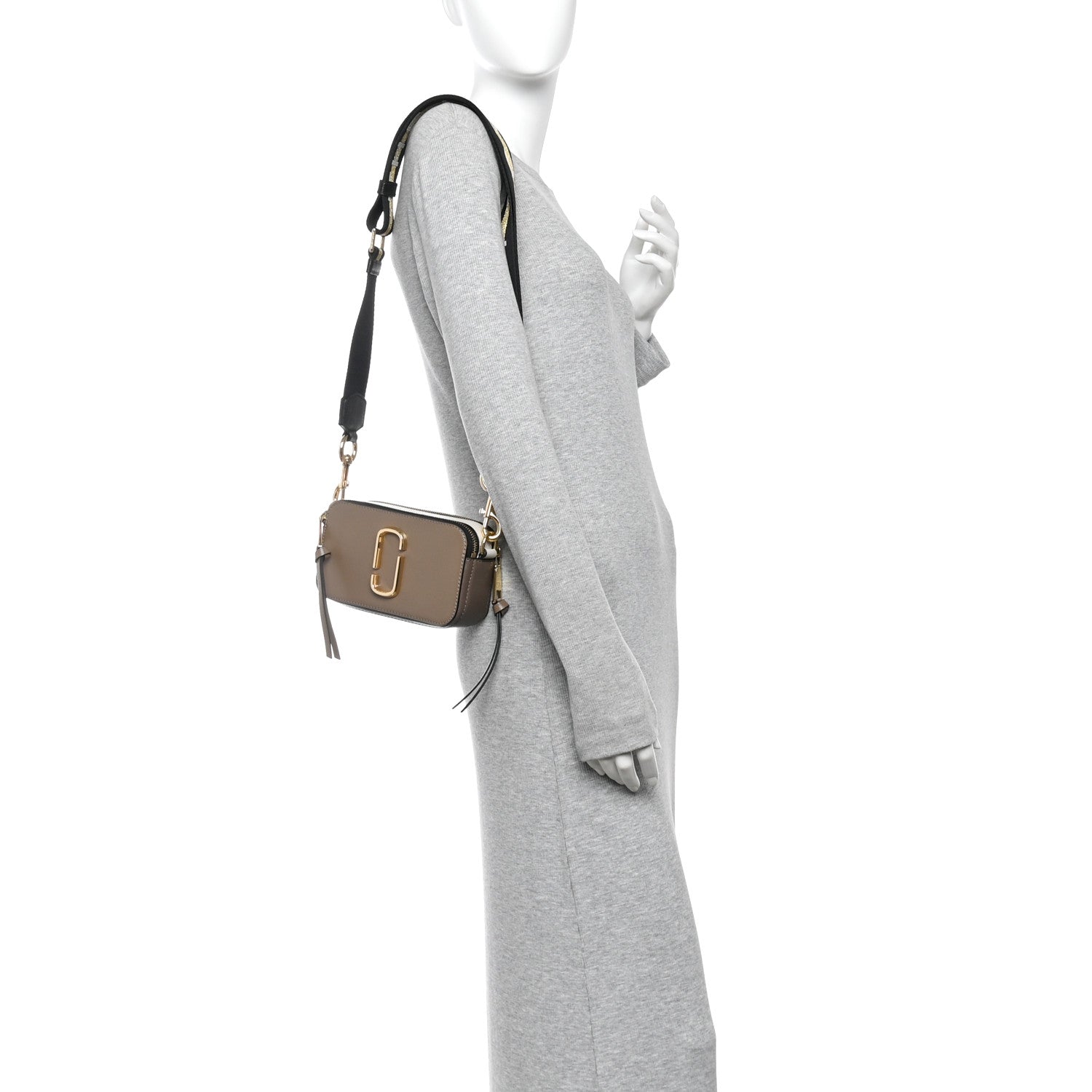 Marc Jacobs Saffiano Small Snapshot Camera Bag French Grey 2 of 11