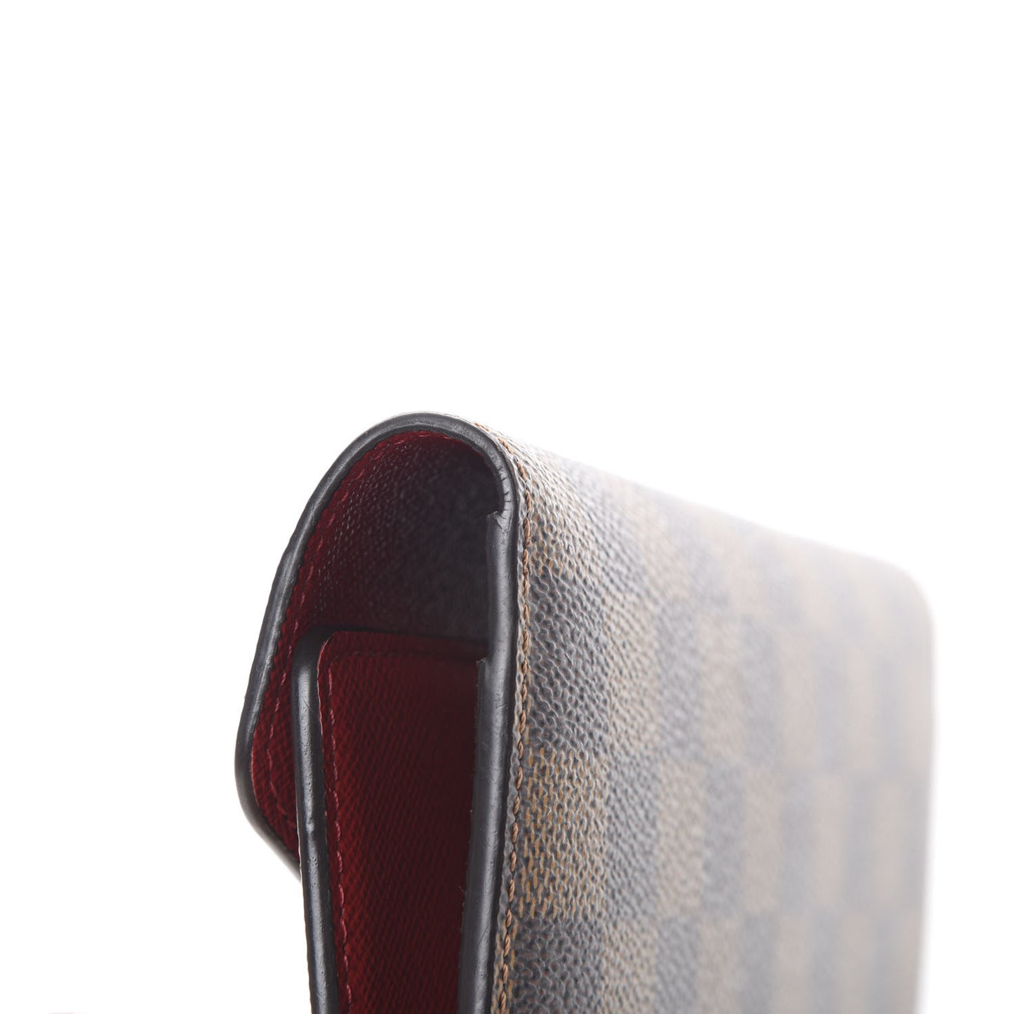 Damier Ebene Josephine Wallet Red