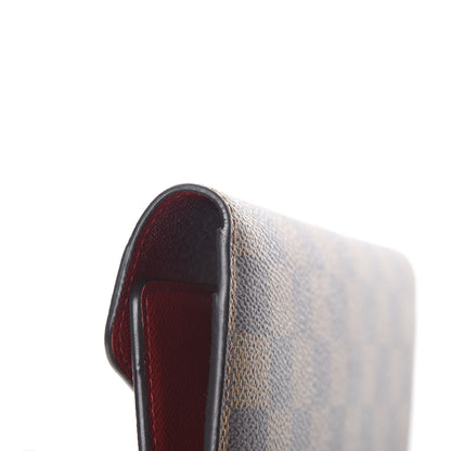 Louis Vuitton Damier Ebene Josephine Wallet Red 9 of 10