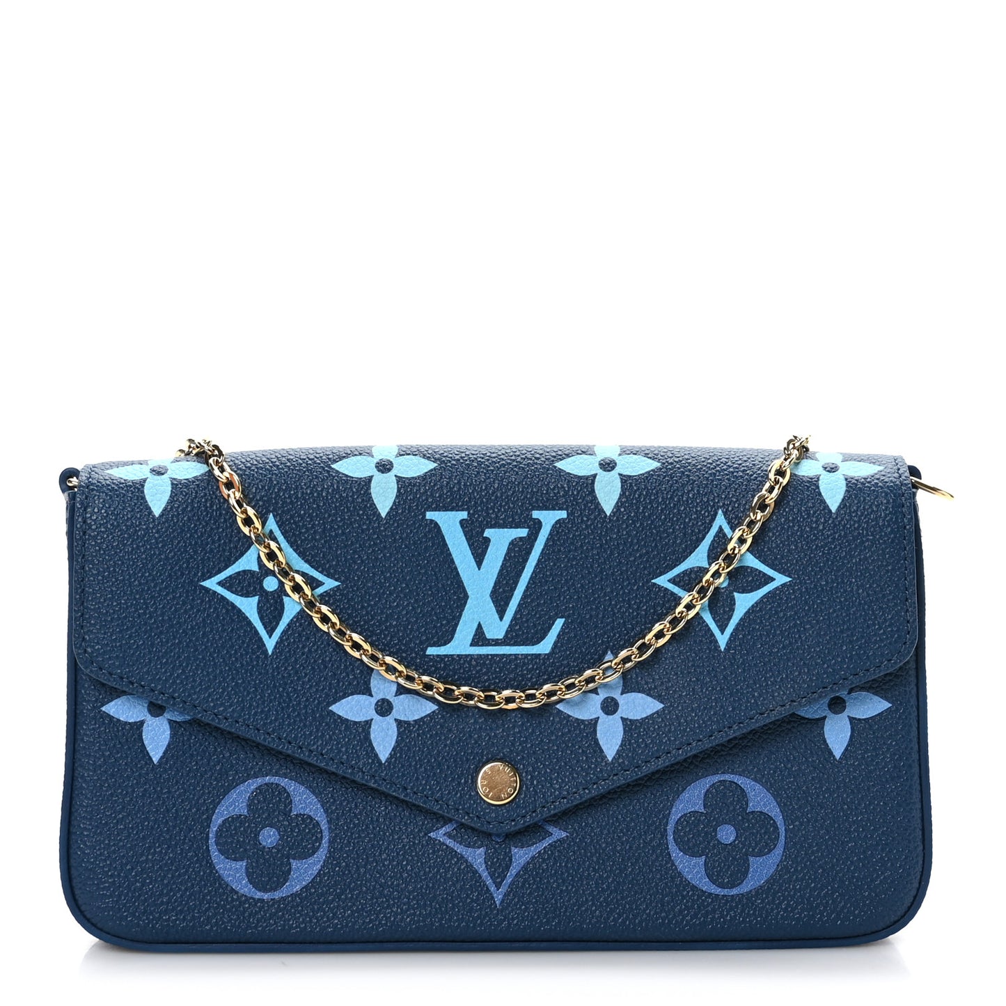 Empreinte Monogram Giant Felicie Pochette Chain Wallet Gradient Blue