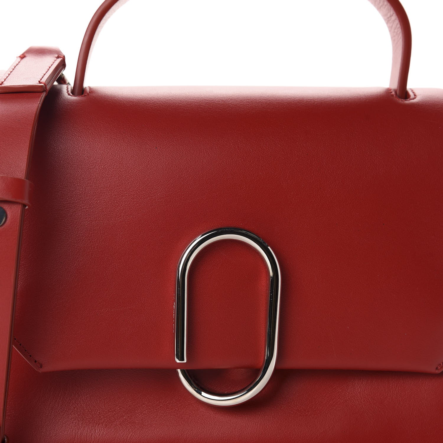 3.1 Phillip Lim 3.1 Smooth Calfskin Mini Alix Top Handle Satchel Scarlet 10 of 10